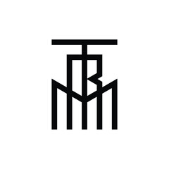 design a clever monogram logo with the letter MRT