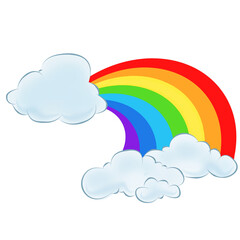 Beauty of Rainbow Colors in Delightful and Cute Drawings