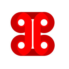 red circle symbol, abstract circle for logo