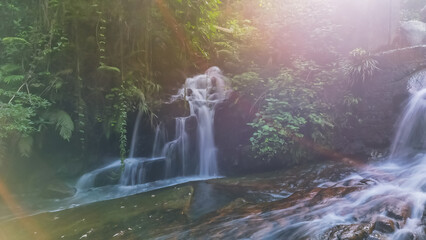 Fototapeta na wymiar the Little Hawaii Falls, TKO Hong Kong