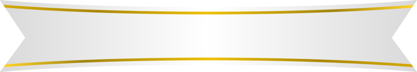 Obraz premium ribbon illustration with gold stripe
