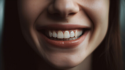 close up of a person with a smile, smile with an open mouth to show teeth