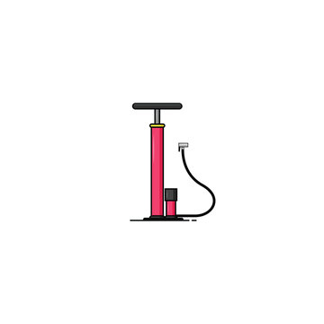 Hand pump isolated vector graphics