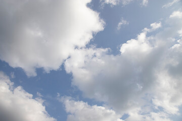 blue sky with cloud closeup