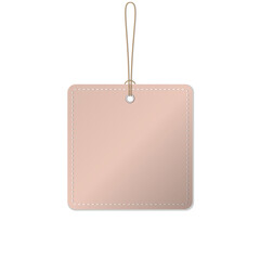 Coupon voucher ticket with leather