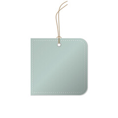 Coupon voucher ticket with leather