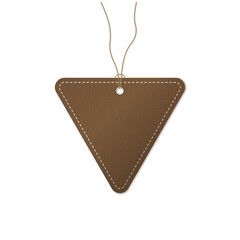 Coupon voucher ticket with leather