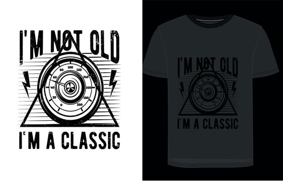 Vintage motorcycle and retro car design
