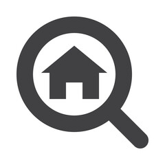 search address icon with outlined and minimalist style use for ui and interface button