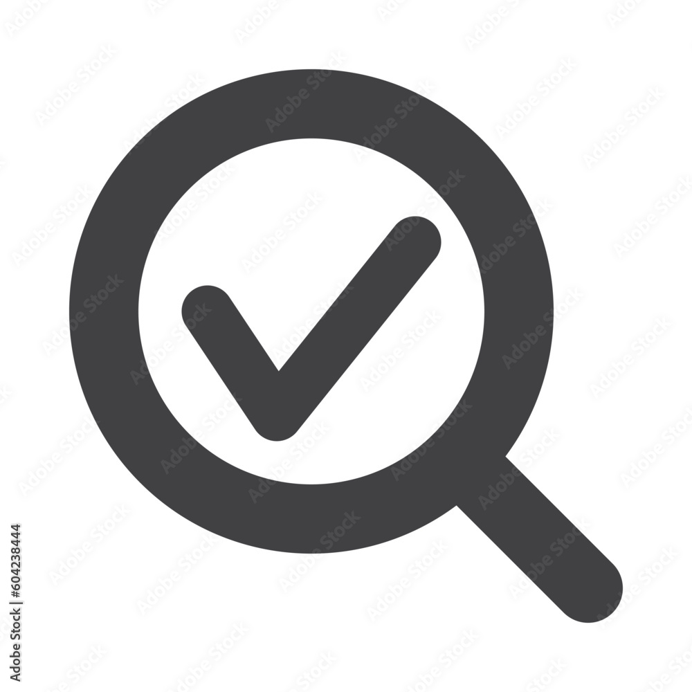 Poster search checklist icon with outlined and minimalist style use for ui and interface button