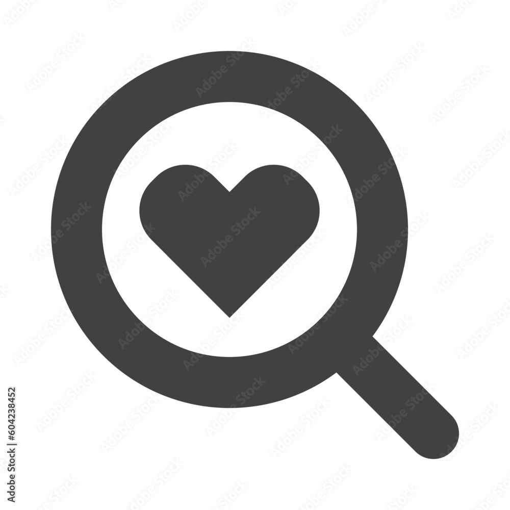 Poster search favorite icon with outlined and minimalist style use for ui and interface button