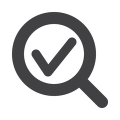 search checklist icon with outlined and minimalist style use for ui and interface button