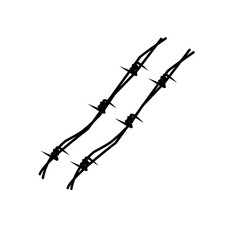 barbed wire elements