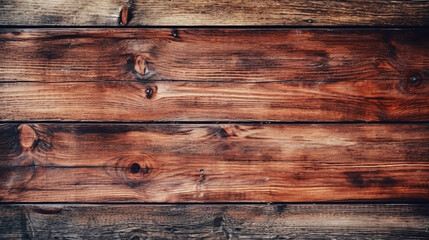 Brown wooden planks background, Wooden texture, Generative AI Technology 