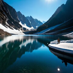 lake in the mountains