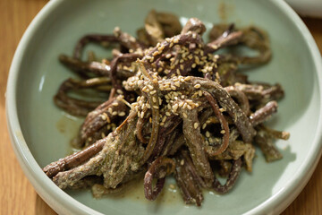 Stir fried bracken,Korean food