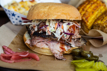 pulled pork sandwich