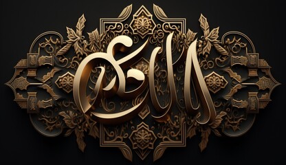 Eid ul-Adha english typographey ai.Generative AI.