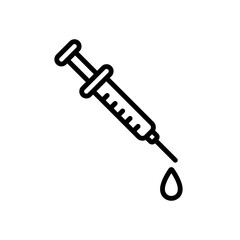 syringe sign symbol vector icon