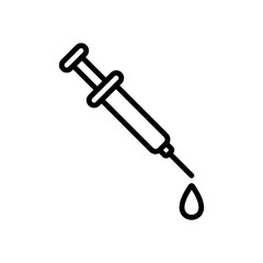 syringe sign symbol vector icon