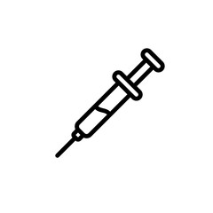 syringe sign symbol vector icon