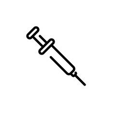 syringe sign symbol vector icon