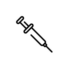 syringe sign symbol vector icon