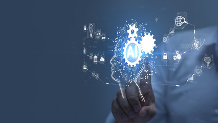  Ai technology. Digital transformation change management, internet of things. new technology big data and business process strategy, customer service management, cloud computing ,concept chat GPT

