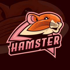 Hamster mascot logo