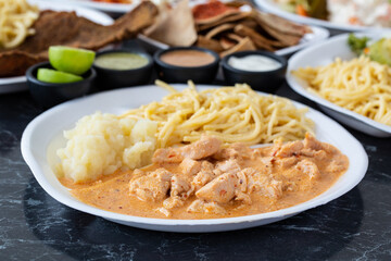 pollo a la crema
