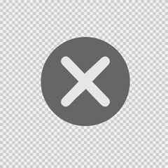 X mark vector icon eps 10. Remove symbol. Delete sign.
