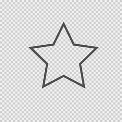 Star vector icon eps 10. Simple isolated illustration.