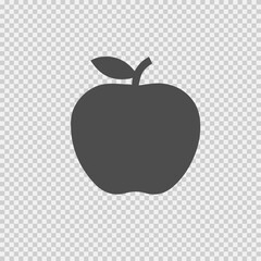 Apple vector icon eps 10. Simple isolated illustration.
