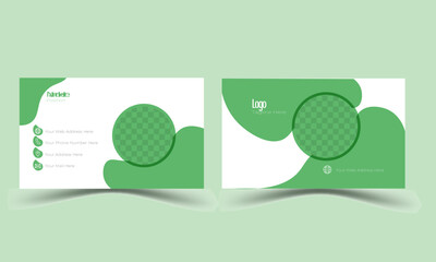Attractive and elegant business card vector template design