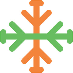 Snowflake Bold Vector Icon


