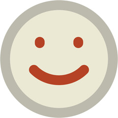 Smiley Bold Vector Icon

