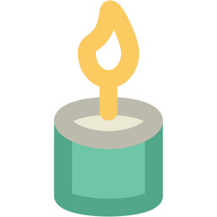 Candle Bold Vector Icon


