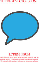 Fototapeta premium Chat speech icon bubbles. Isolated vector illustration.