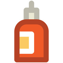 Cosmetic accessory, icon of nail polish 