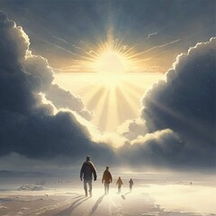 sunset on the beach