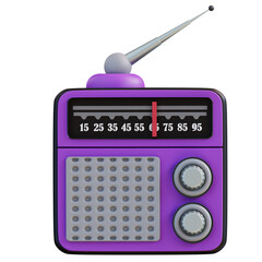 3D Illustration Radio
