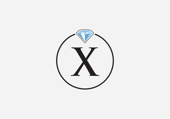 Diamond jewellery and jewelry logo design vector with letters