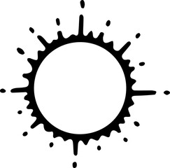 Hand Drawn Sun Outline