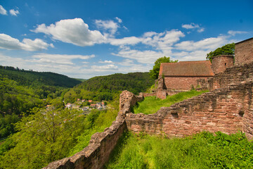 Chateau de Lutzelbourg in Moselle in Frankreich