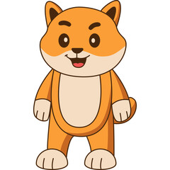 Obraz premium Cute Baby Dog Illustration