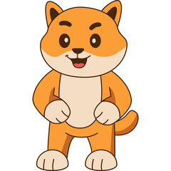 Cute Baby Dog Illustration