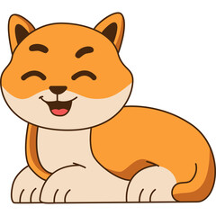 Cute Baby Dog Illustration