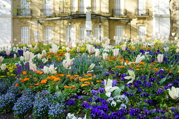 flores en palacio