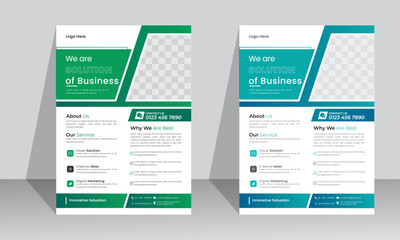 Corporate business Flyer design Gradient Color 