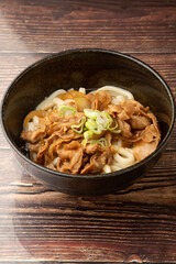 豚バラぶっかけうどん
